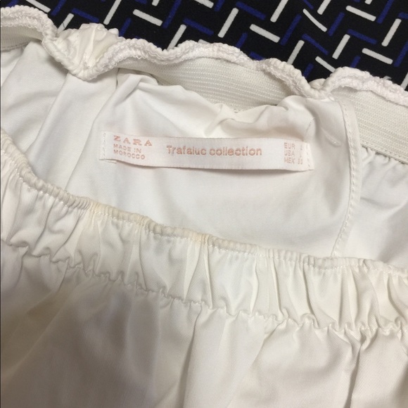 Zara White off shoulder crop top - Picture 4 of 4